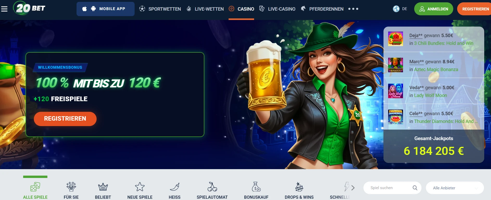 20bet Casino Testbericht